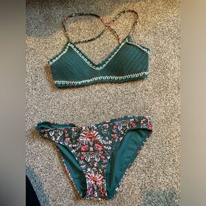 Green Crochet Bikini Set
